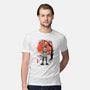 Deku At Sakura Tree-mens premium tee-IKILO