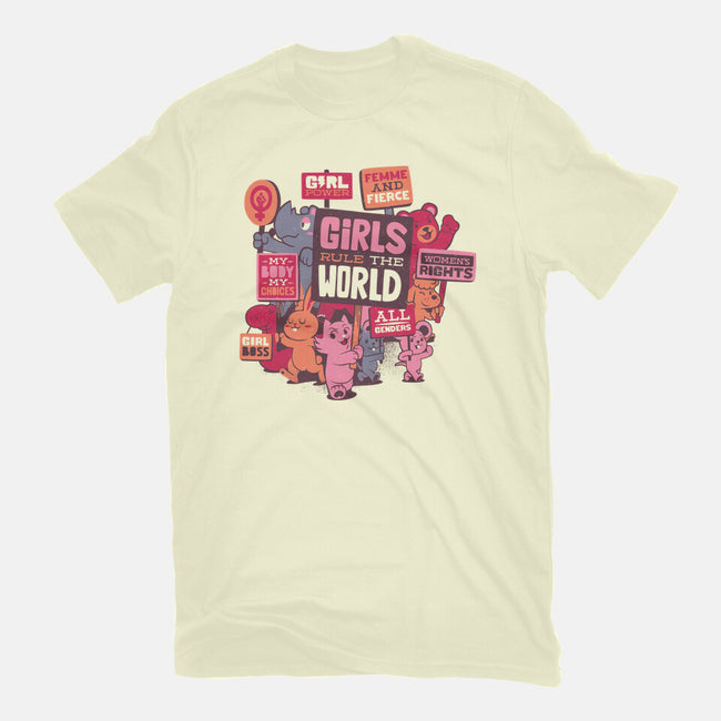 Girls Rule The World-mens premium tee-tobefonseca