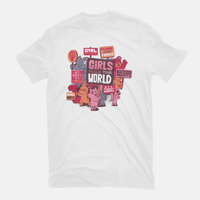 Girls Rule The World-unisex basic tee-tobefonseca