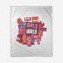 Girls Rule The World-none fleece blanket-tobefonseca