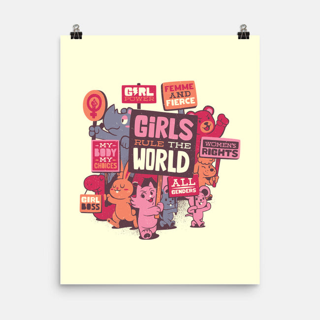 Girls Rule The World-none matte poster-tobefonseca