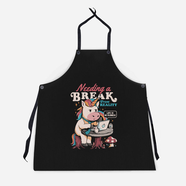 A Break From Reality-unisex kitchen apron-eduely