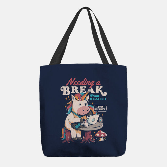 A Break From Reality-none basic tote bag-eduely
