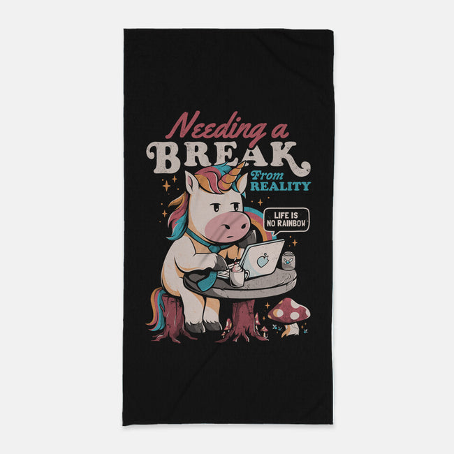A Break From Reality-none beach towel-eduely