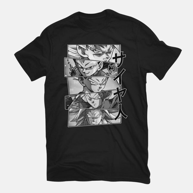 Saiyajin Heroes-mens heavyweight tee-meca artwork