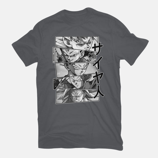 Saiyajin Heroes-mens heavyweight tee-meca artwork