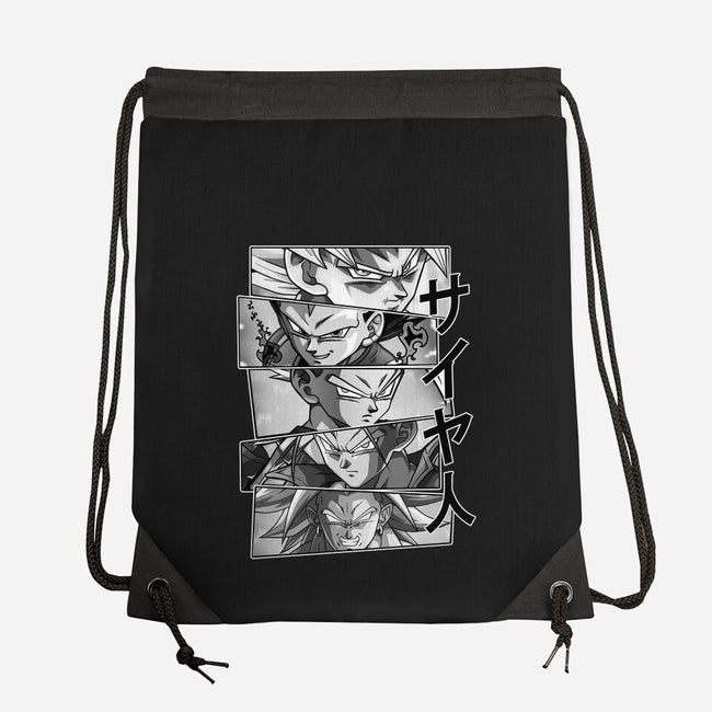 Saiyajin Heroes-none drawstring bag-meca artwork