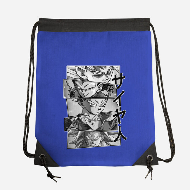 Saiyajin Heroes-none drawstring bag-meca artwork