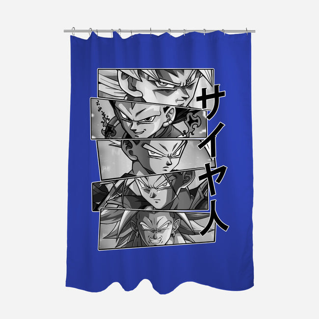 Saiyajin Heroes-none polyester shower curtain-meca artwork