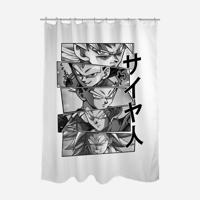 Saiyajin Heroes-none polyester shower curtain-meca artwork