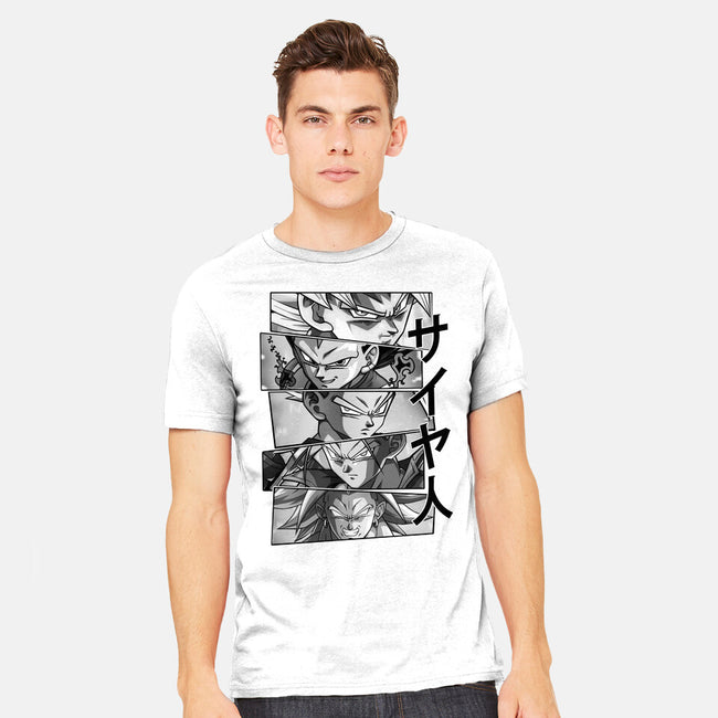 Saiyajin Heroes-mens heavyweight tee-meca artwork
