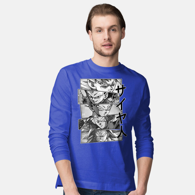 Saiyajin Heroes-mens long sleeved tee-meca artwork