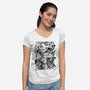 Saiyajin Heroes-womens v-neck tee-meca artwork