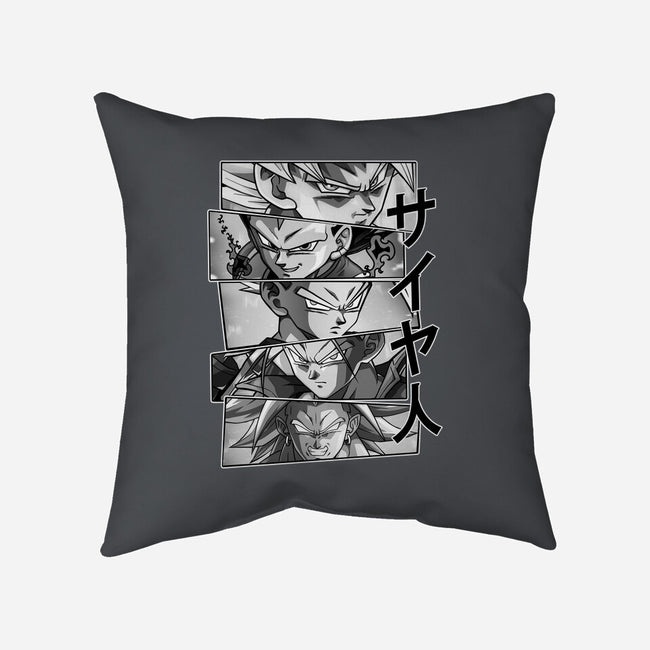 Saiyajin Heroes-none removable cover w insert throw pillow-meca artwork