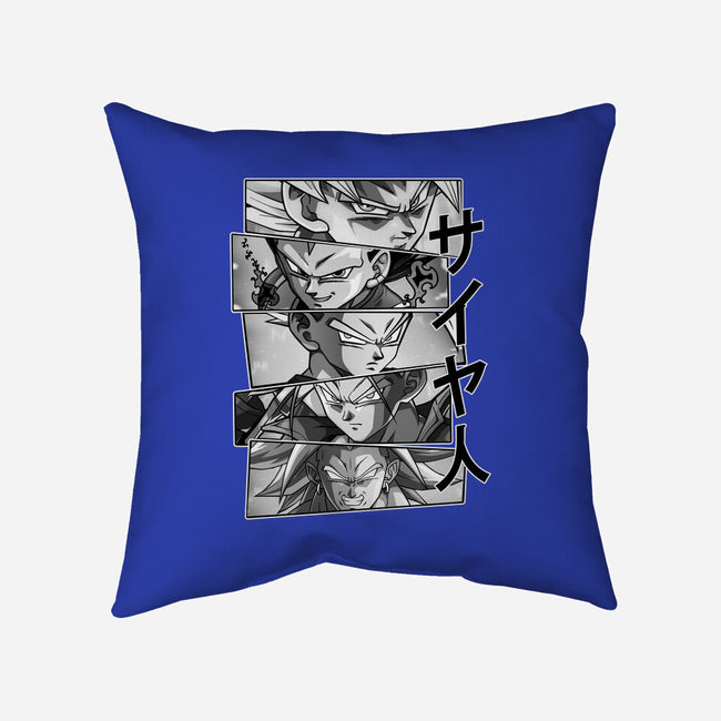 Saiyajin Heroes-none removable cover w insert throw pillow-meca artwork