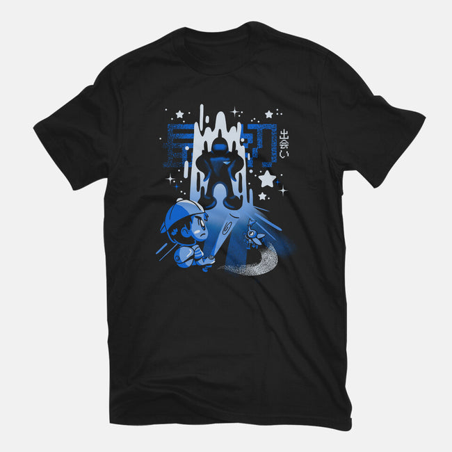 First Encounters-womens fitted tee-Sketchdemao