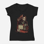 What's Your Favorite Scream Movie?-womens v-neck tee-Green Devil