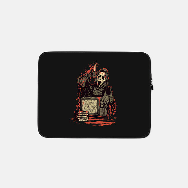 What's Your Favorite Scream Movie?-none zippered laptop sleeve-Green Devil