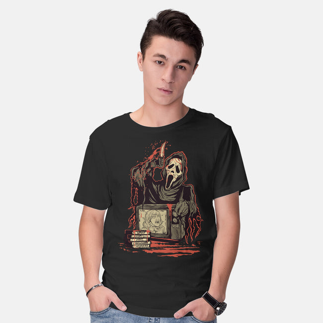 What's Your Favorite Scream Movie?-mens basic tee-Green Devil