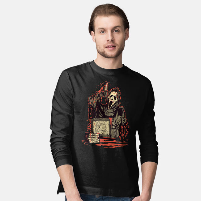 What's Your Favorite Scream Movie?-mens long sleeved tee-Green Devil