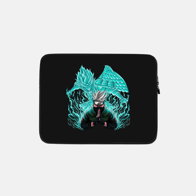 Kakashi X Susanoo-none zippered laptop sleeve-alanside