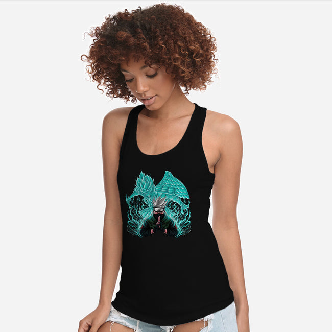 Kakashi X Susanoo-womens racerback tank-alanside