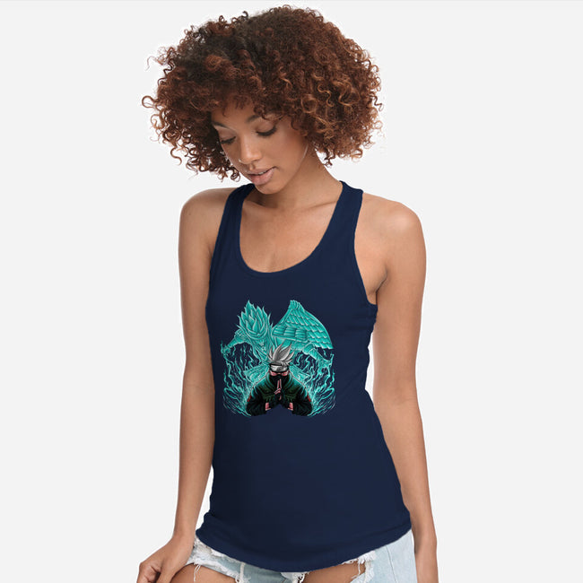 Kakashi X Susanoo-womens racerback tank-alanside