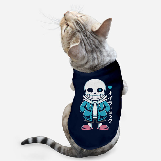 Sans Lazy Bones-cat basic pet tank-Alundrart