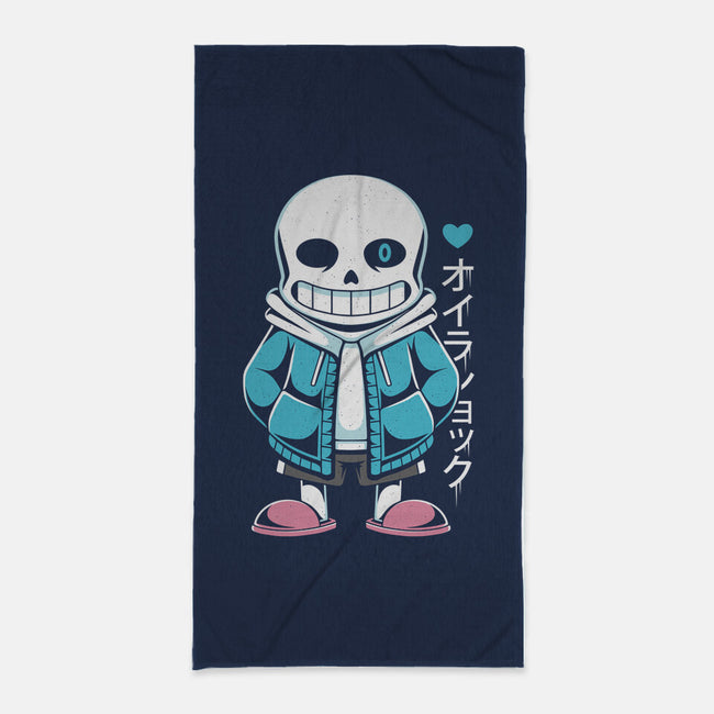 Sans Lazy Bones-none beach towel-Alundrart