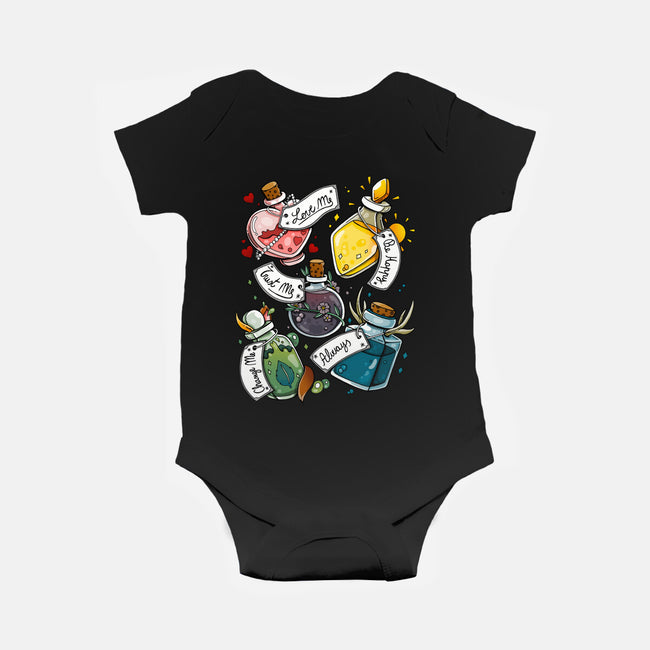 Magic Potions-baby basic onesie-Vallina84