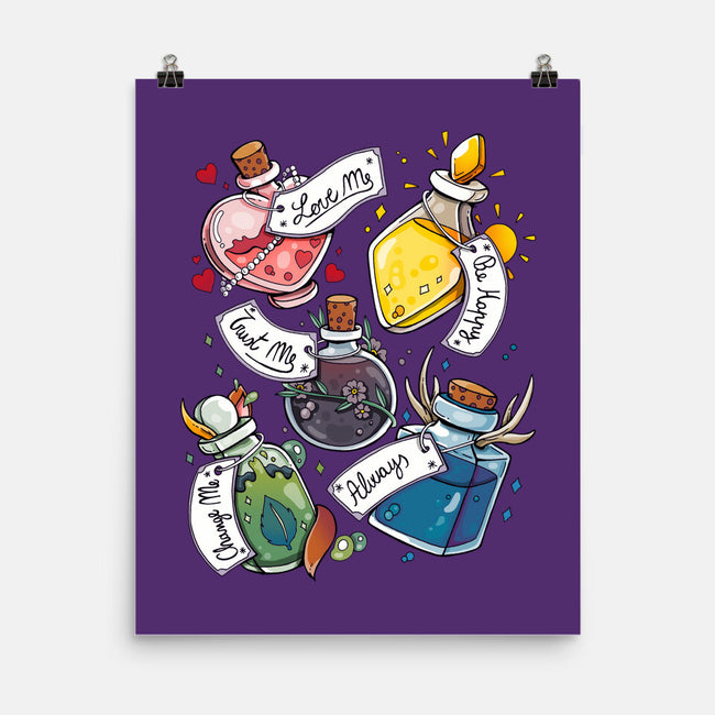 Magic Potions-none matte poster-Vallina84