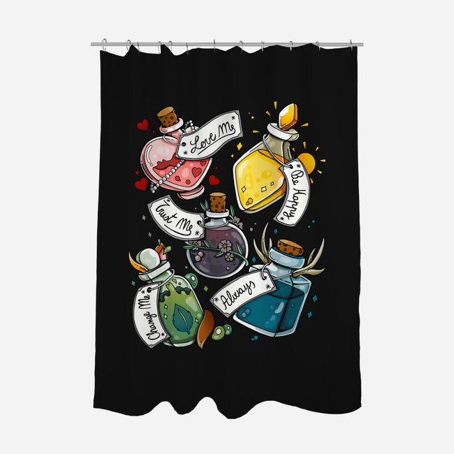 Magic Potions-none polyester shower curtain-Vallina84