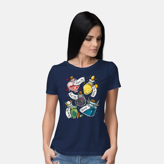 Magic Potions-womens basic tee-Vallina84