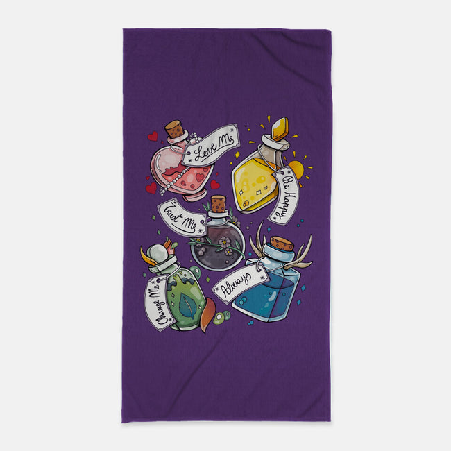 Magic Potions-none beach towel-Vallina84