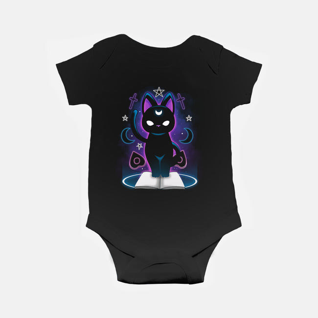 Gothic Cat-baby basic onesie-Vallina84
