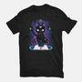 Gothic Cat-womens fitted tee-Vallina84