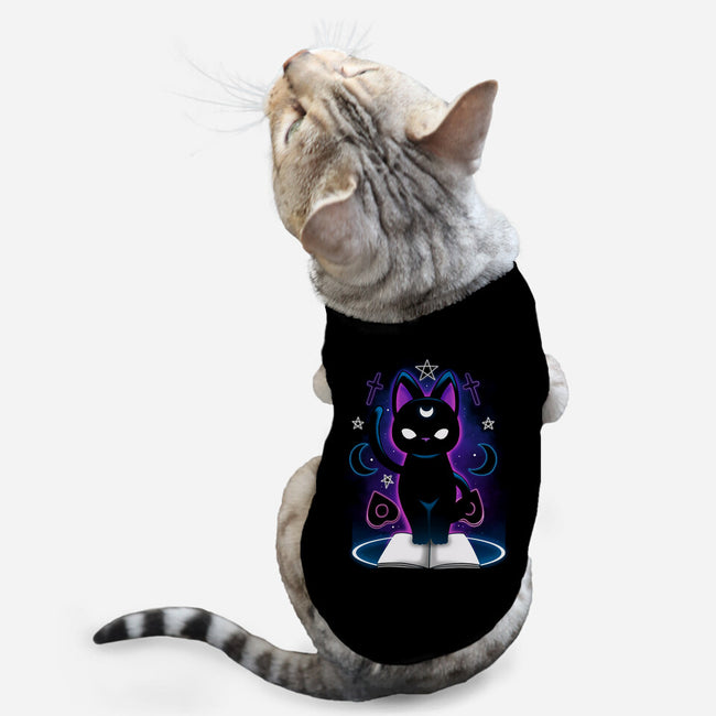 Gothic Cat-cat basic pet tank-Vallina84