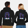 Gothic Cat-unisex zip-up sweatshirt-Vallina84
