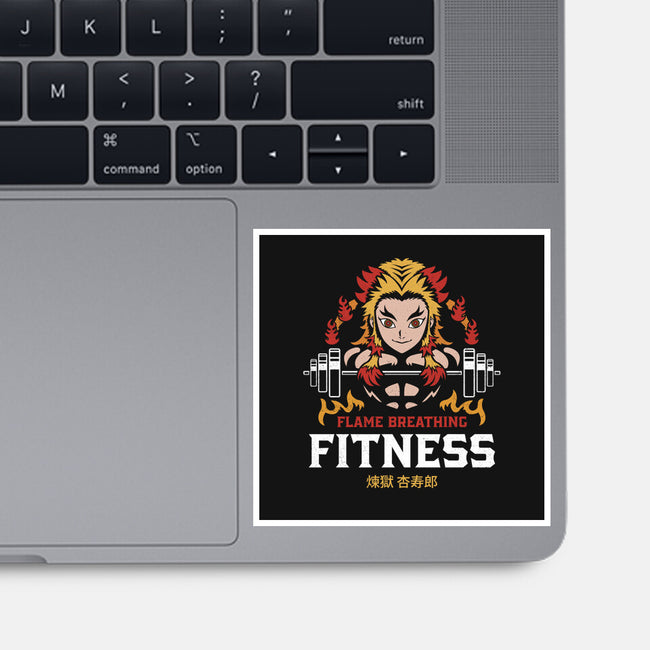 Flame Breathing Fitness-none glossy sticker-Logozaste