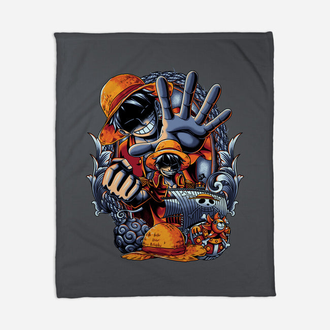 Pirate King-none fleece blanket-Badbone Collections