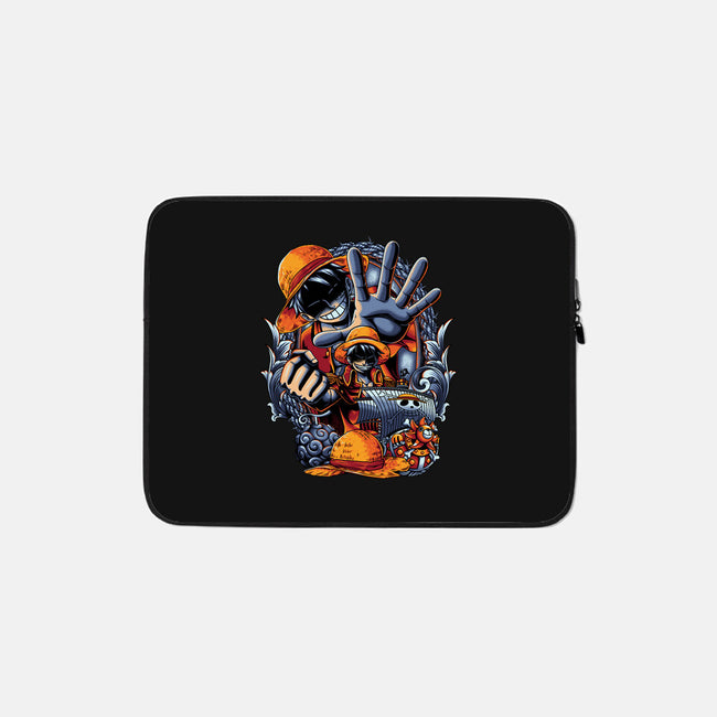 Pirate King-none zippered laptop sleeve-Badbone Collections