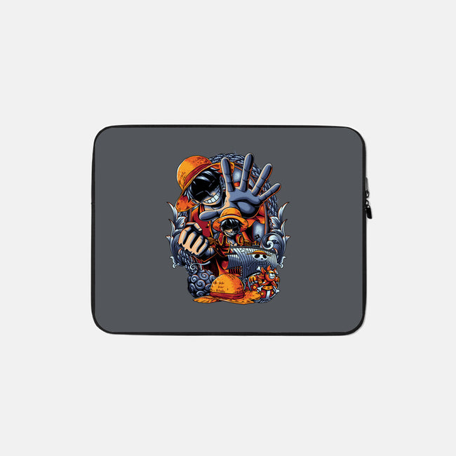 Pirate King-none zippered laptop sleeve-Badbone Collections