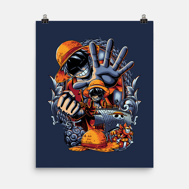 Pirate King-none matte poster-Badbone Collections