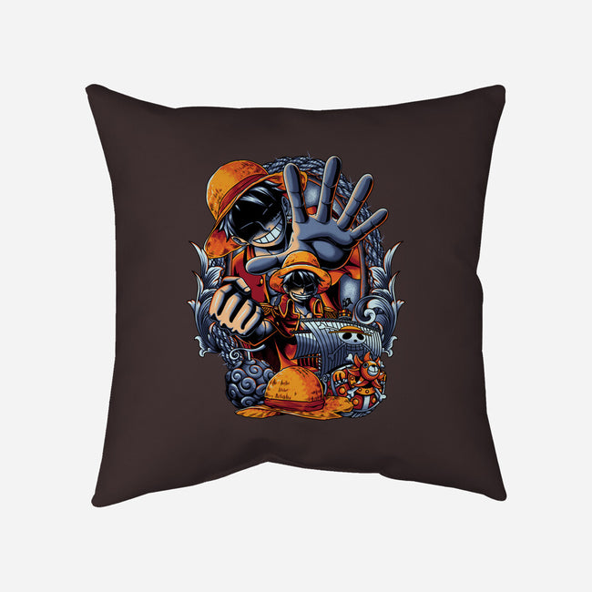 Pirate King-none removable cover w insert throw pillow-Badbone Collections