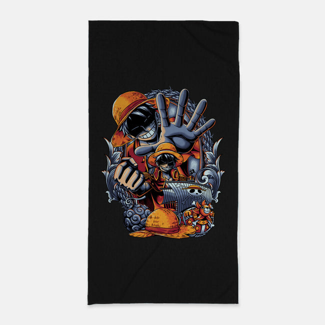 Pirate King-none beach towel-Badbone Collections