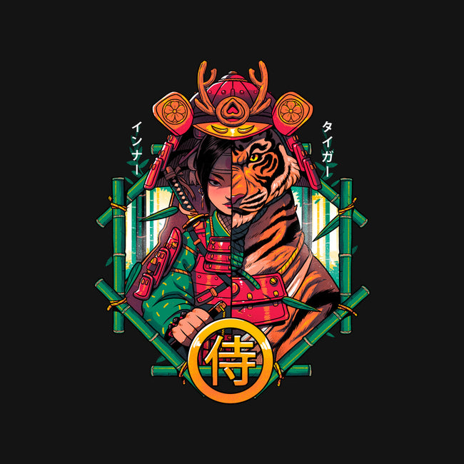Inner Samurai Tiger-mens basic tee-Bruno Mota