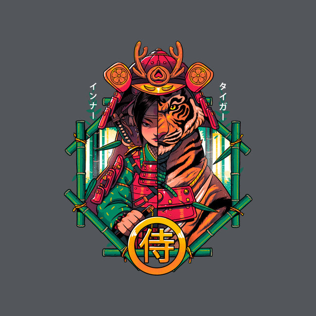 Inner Samurai Tiger-none beach towel-Bruno Mota