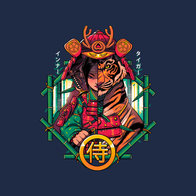 Inner Samurai Tiger-mens basic tee-Bruno Mota