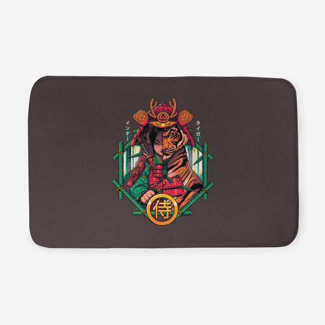 Inner Samurai Tiger-none memory foam bath mat-Bruno Mota