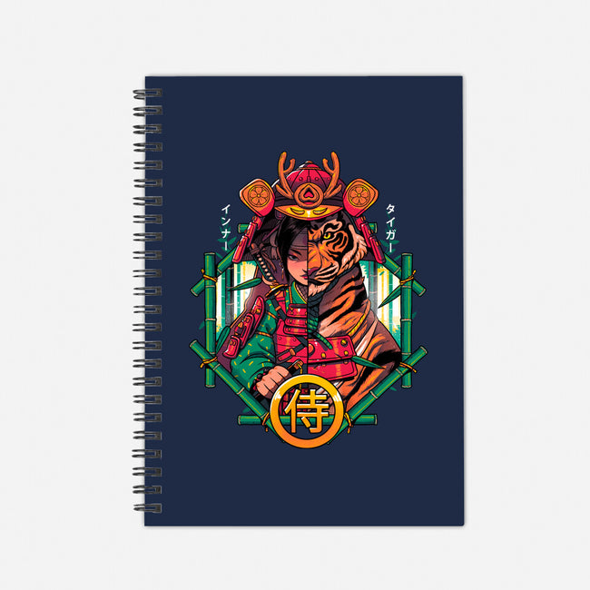 Inner Samurai Tiger-none dot grid notebook-Bruno Mota